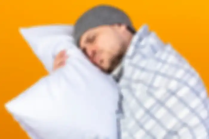  Ilustrasi pria tidur