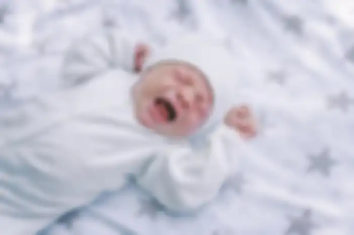 Ilustrasi bayi menangis