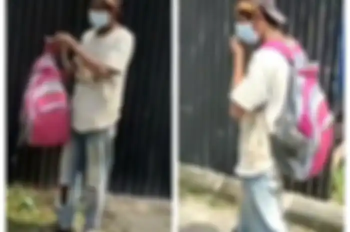 Kuli bangunan yang viral karena dipecat setelah ketahuan tak pakai masker saat bekerja di proyek.