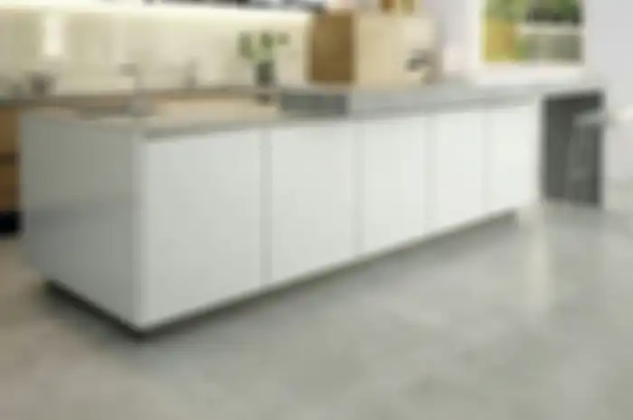 Homogeneous tile non kilap (unpolish) lebih cocok untuk dapur. 