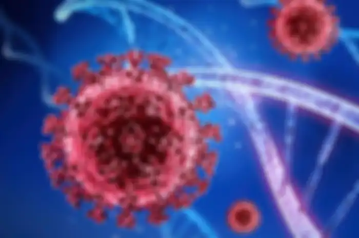 Ilustrasi mutasi virus corona
