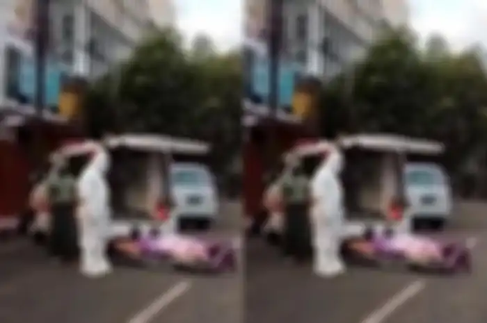 Tangkapan layar video jenazah warga yang ada di pinggir jalan Sultan Agung Kecamatan Kaliwates Kabupaten Jember.
