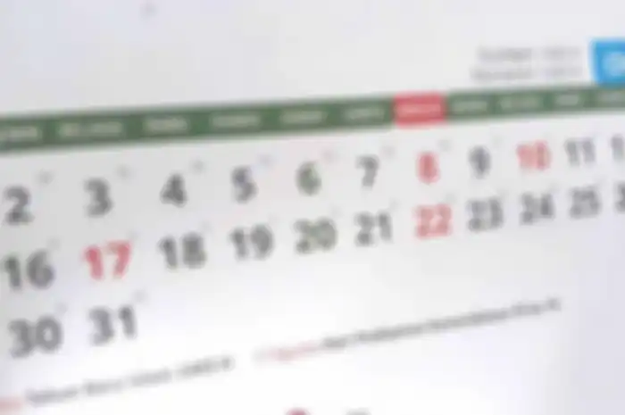 Ilustrasi kalender bulan Agustus 2021. 