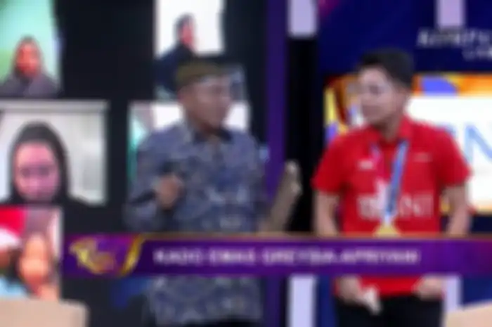 Momen pertemuan Apriyani Rahayu dengan sang ayah dalam acara Rosi (12/8/2021).