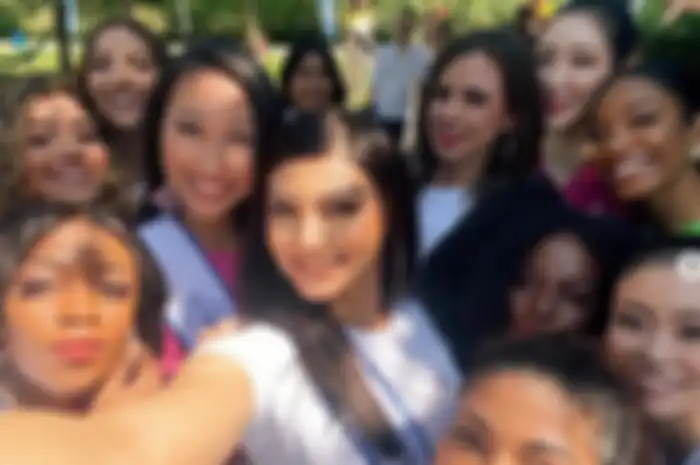 Potret akrab Jihane Almira Chedid bareng para finalis Miss Supranational 2021