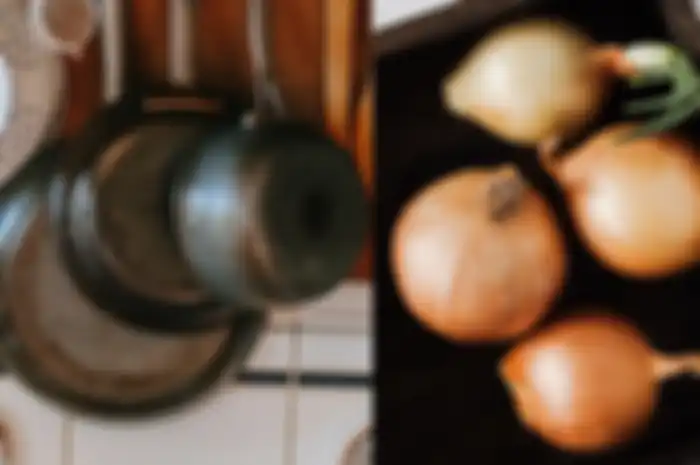 Membersihkan panci gosong dengan bawang bombay, begini caranya