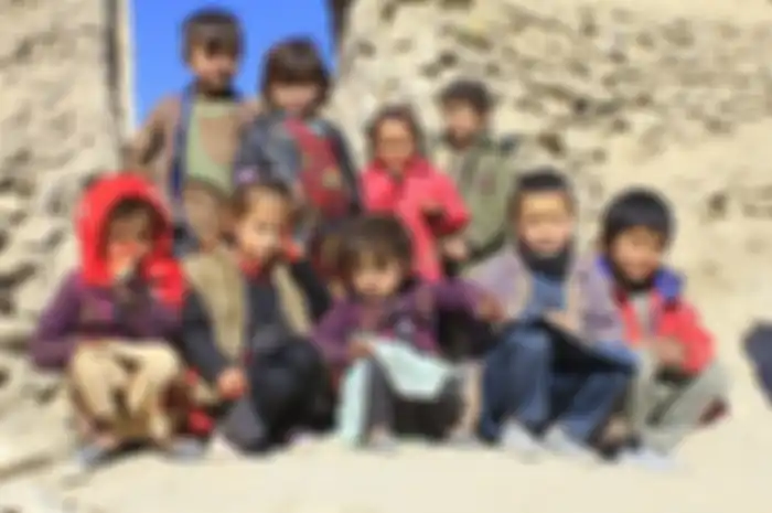 Potret anak-anak di Afghanistan.