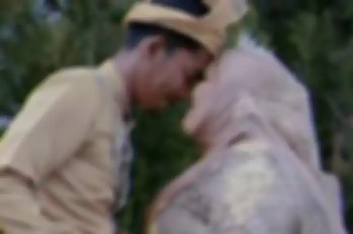 Pernikahan Nuur dan suami viral 