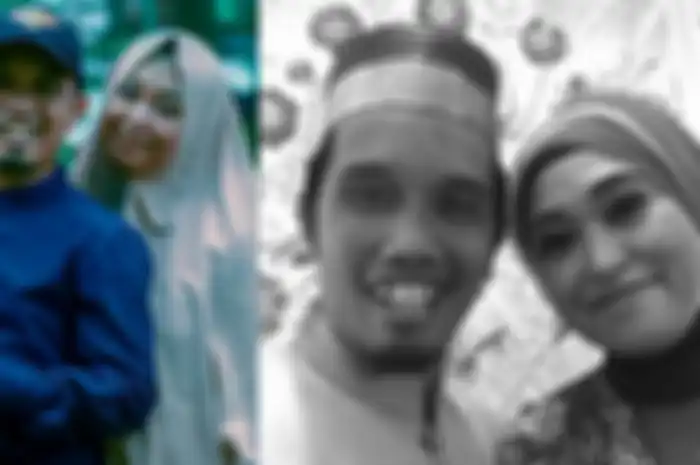 Ustaz Maulana dan mendiang istrinya
