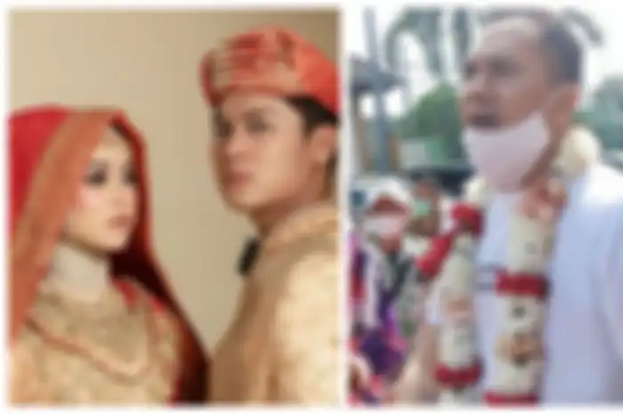 Saipul Jamil menghadiri acara Ngunduh Mantu pasangan Lesti Kejora dan Rizky Billar.
