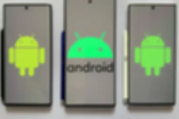 Ilustrasi smartphone dengan OS Android