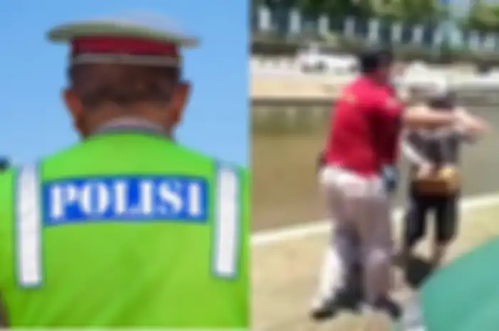 Agus Dartono, pensiunan polisi diciduk Satpol PP saat meminta-minta.