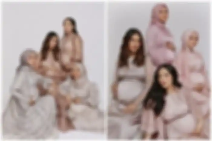Nagita Slavina ajak para istri sultan untuk foto bareng