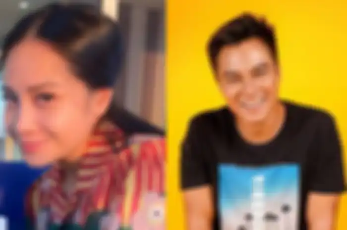 Kolase foto Nagita Slavina dan Baim Wong