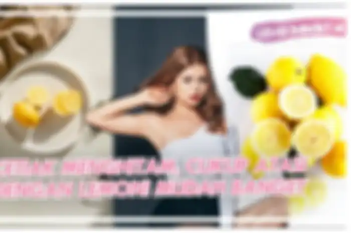 Lemon bantu atasi ketiak menghitam
