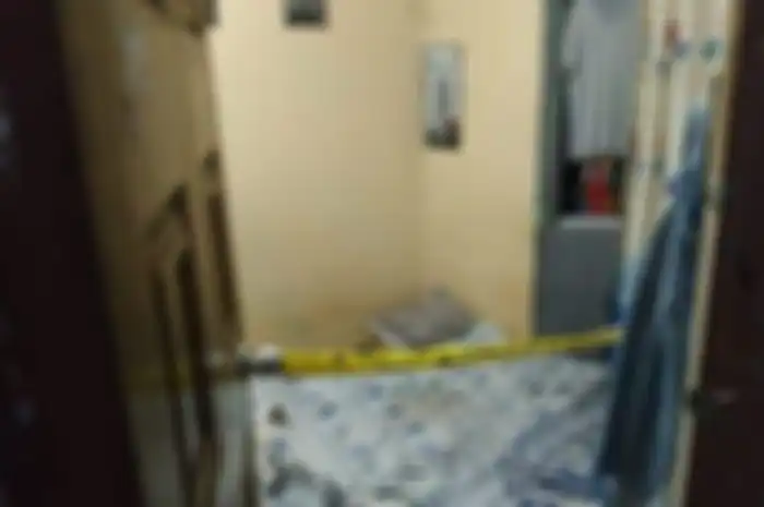 Lokasi pembunuhan seorang Ibu rumah tangga di Kelurahan Kabil Kecamatan Nongsa, Batam meninggal dunia yang dibunuh suaminya sendiri, Kamis (27/5/2021). 