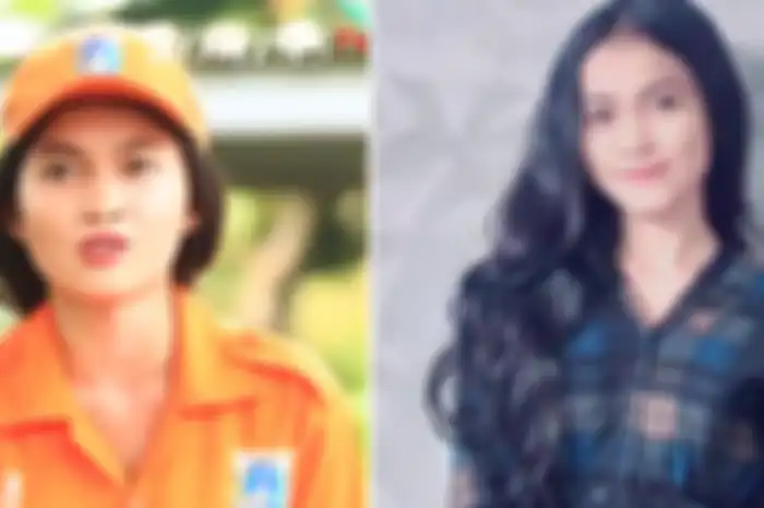 Gadis cantik ini tak minder menjadi penyapu jalanan Jakarta.