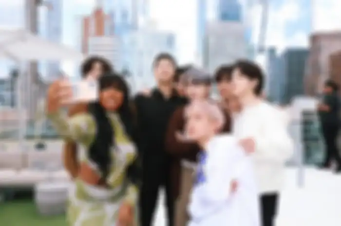 Megan Thee Stallion bersama BTS