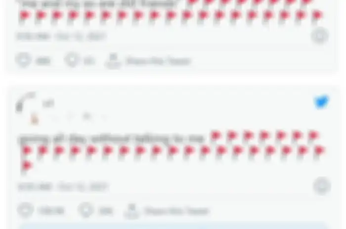emoji bendera merah di Twitter