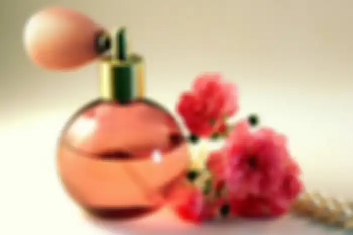 ilustrasi parfum bunga