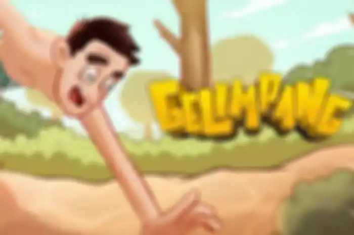 Game lokal Gelimpang: Barrel Balance Game.