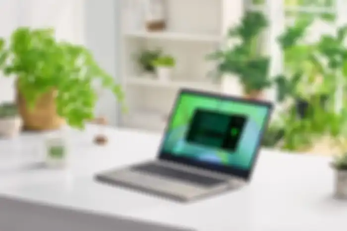 Laptop eco-friendly dari Acer terbuat dari material daur ulang plastik 50 persen.