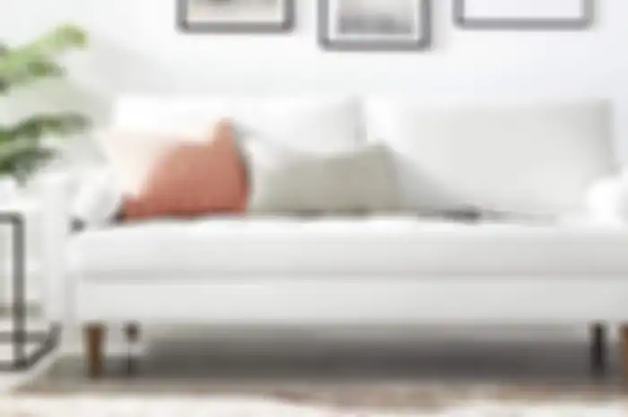 Ilustrasi sofa putih