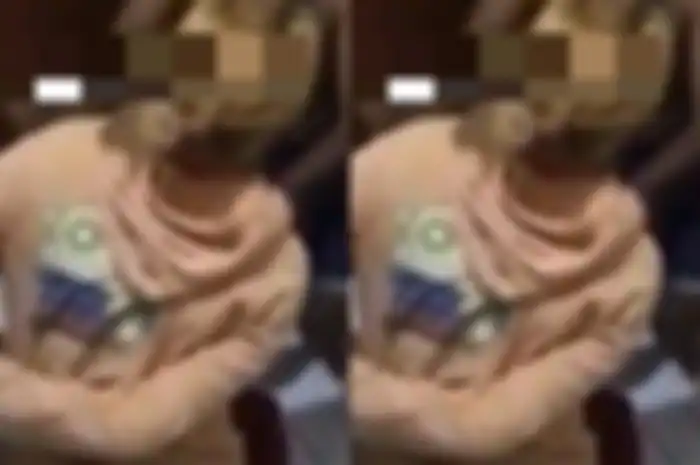 Pelaku pencurian di Denpasar saat kepergok pemilik rumah. 