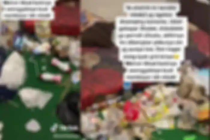 Video kamar kos dipenuhi tumpukan sampah