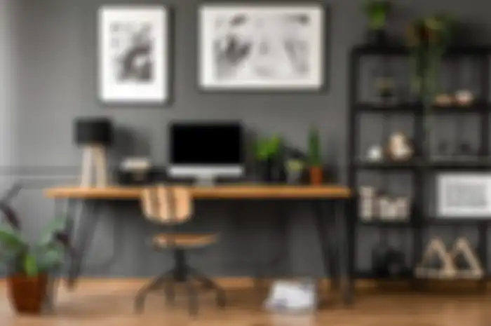 Ilustrasi kantor rumah