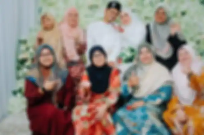 Hasil foto pernikahan yang dilakukan dalam gelap.