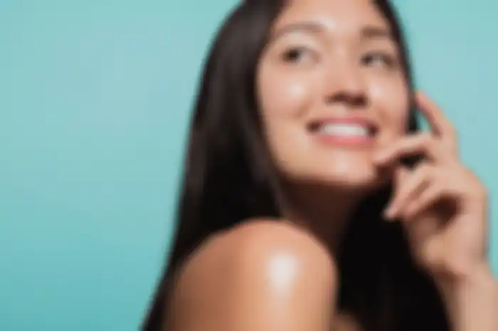 Ilustrasi kulit glowing dan sehat. 