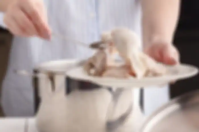 Ilustrasi daging ayam kampung 