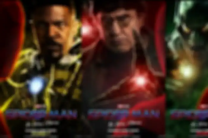 Electro, Doctor Octopus, dan Green Goblin dalam poster terbaru Spider-Man: No Way Home.