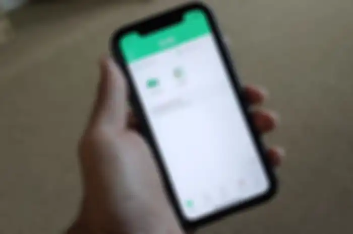 Tampilan aplikasi grab saat berada di Amerika
