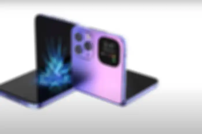 Ilustrasi iPhone lipat Apple