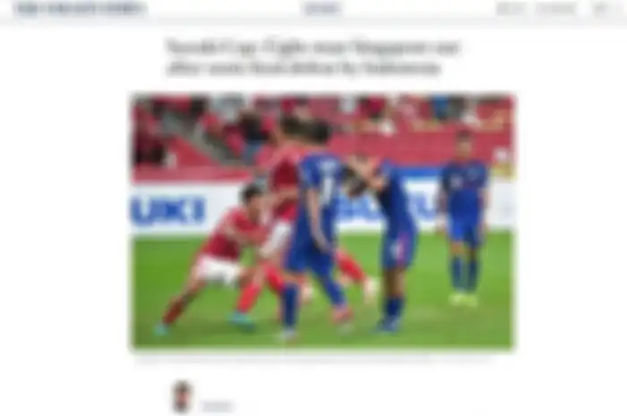 Media Singapura soroti kemenangan Indonesia di laga leg dua piala AFF 2020