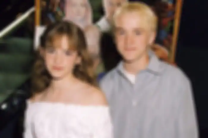 Emma Watson dan Tom Felton saat masih remaja.