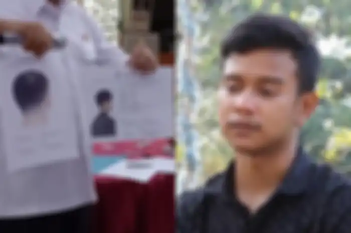 Kolase Foto Sketsa Terduga pelaku pembunuhan Subang dan Muhammad Ramdanu.