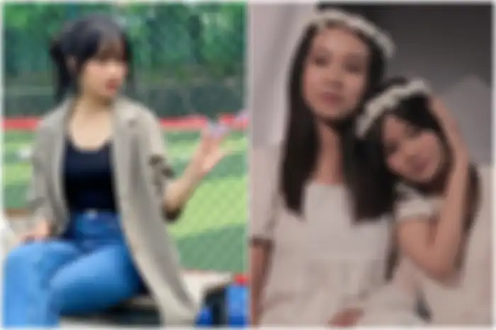 Fuji dan kedua adik Vanessa Angel, Mayang dan Chika.