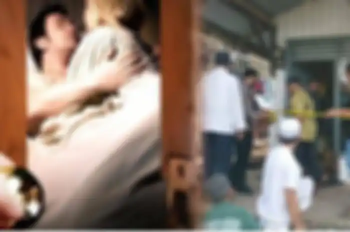 Suami ciduk istri selingkuh dengan pria lain hingga berujung aksi pembacokan.