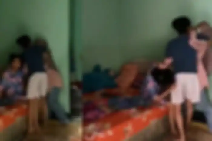 Kejadian saat penggerebekan perselingkuhan sang suami dengan pelakor 