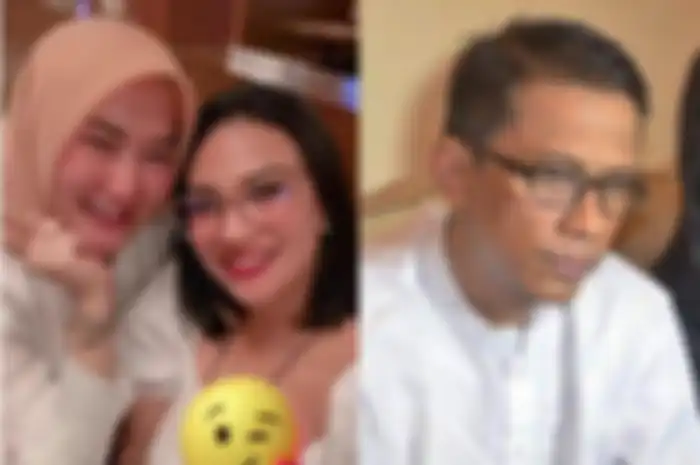 Marissya Icha (kiri) dan ayah mendiang Vanessa Angel, Doddy Sudrajat