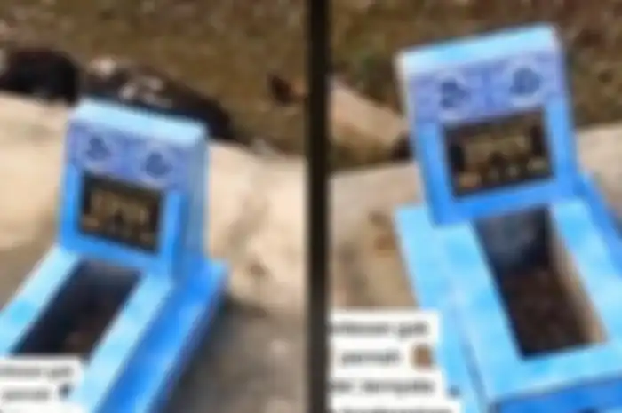 Video yang memperlihatkan makam yang diduga tempat Upin dan Ipin disemayamkan.