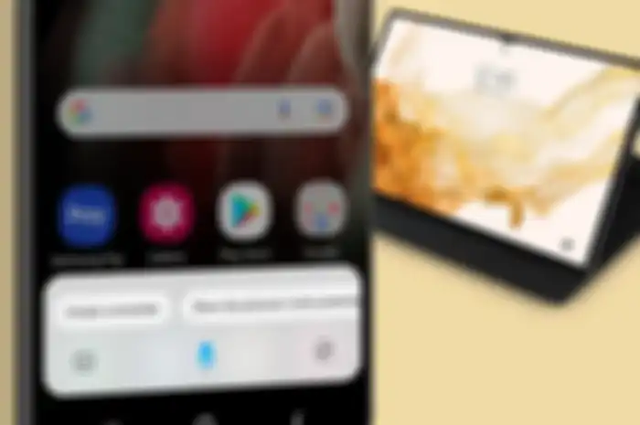 Tampilan tablet Samsung dengan notch di situs resmi Samsung Support