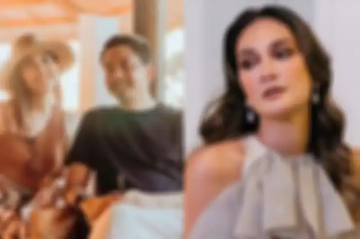 Kolase foto Ayu Dewi dan Regi Datau - Luna Maya