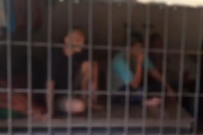 Kerangkeng manusia di rumah Bupati Langkat nonaktif.