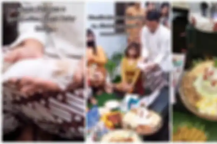 Cuplikan video acara selapanan dan pemberian nama untuk anak kucing.