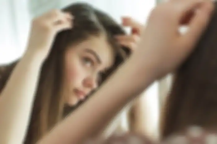 Ilustrasi rambut putih