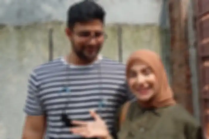 Ammar Zoni dan Irish Bella ditemui di kawasan Kemang, Jakarta Selatan, Sabtu (29/1/2022).